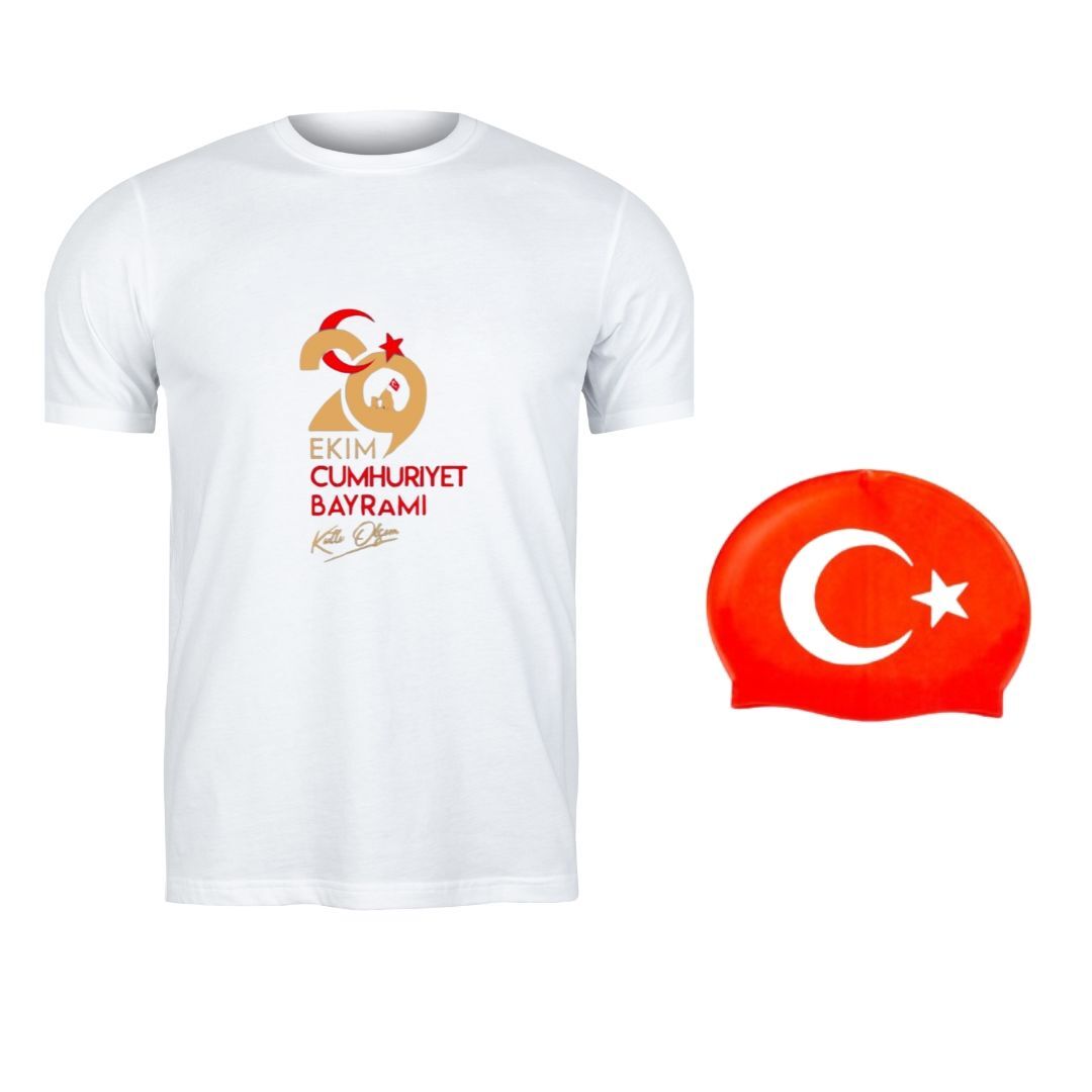 29 Ekim'e Özel Baskılı  Tshirt ve Bone