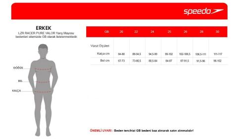 SPEEDO FASTSKIN LZR PURE INTENT 2.0 ERKEK YARIŞ MAYOSU 8-15857H728